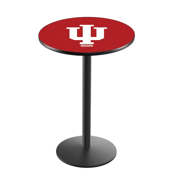 36" Blk Wrinkle Indiana Pub Table